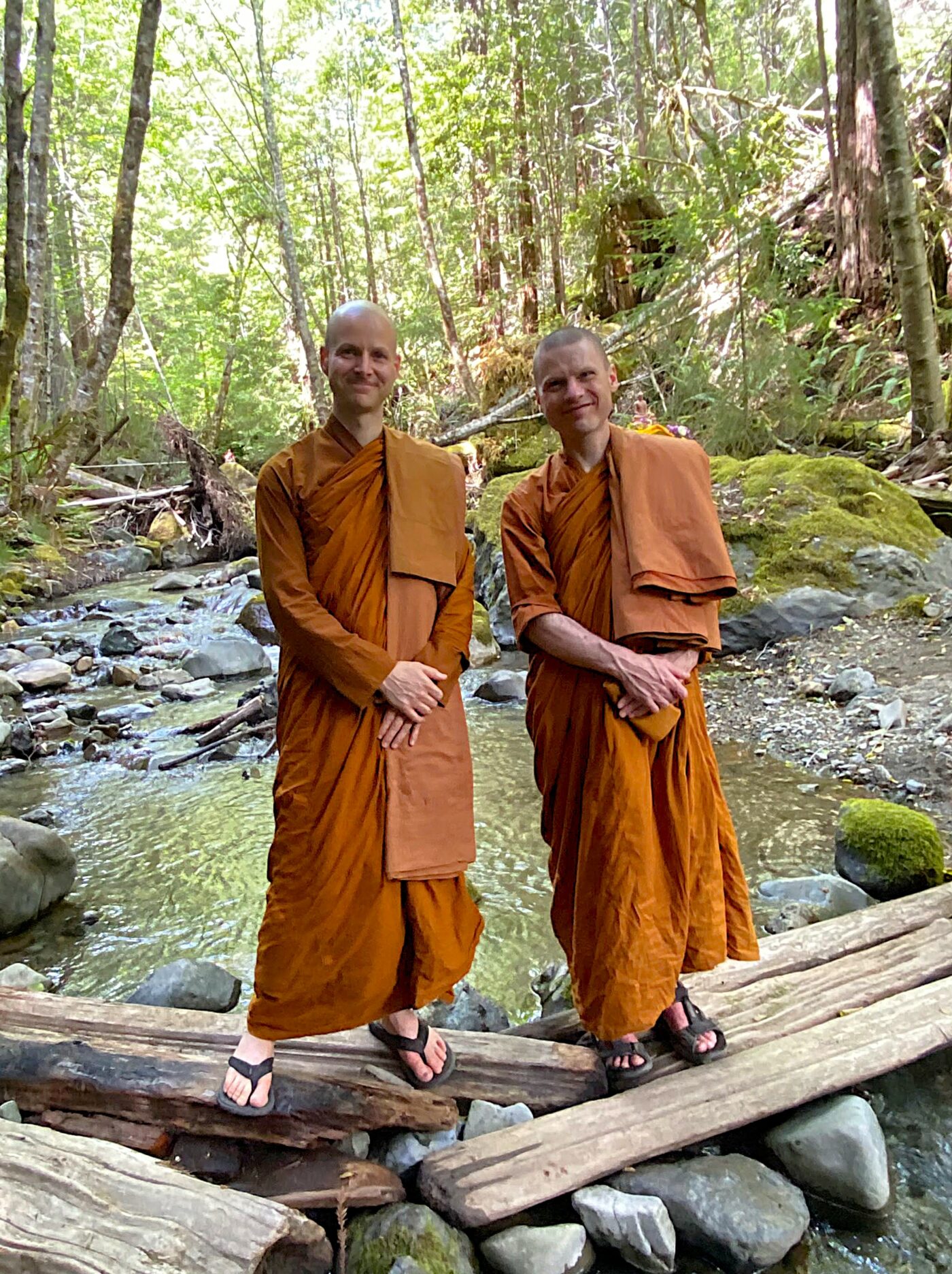 Our Clear Mountain monks, Ajahn Kovilo and Ajahn Nisabho