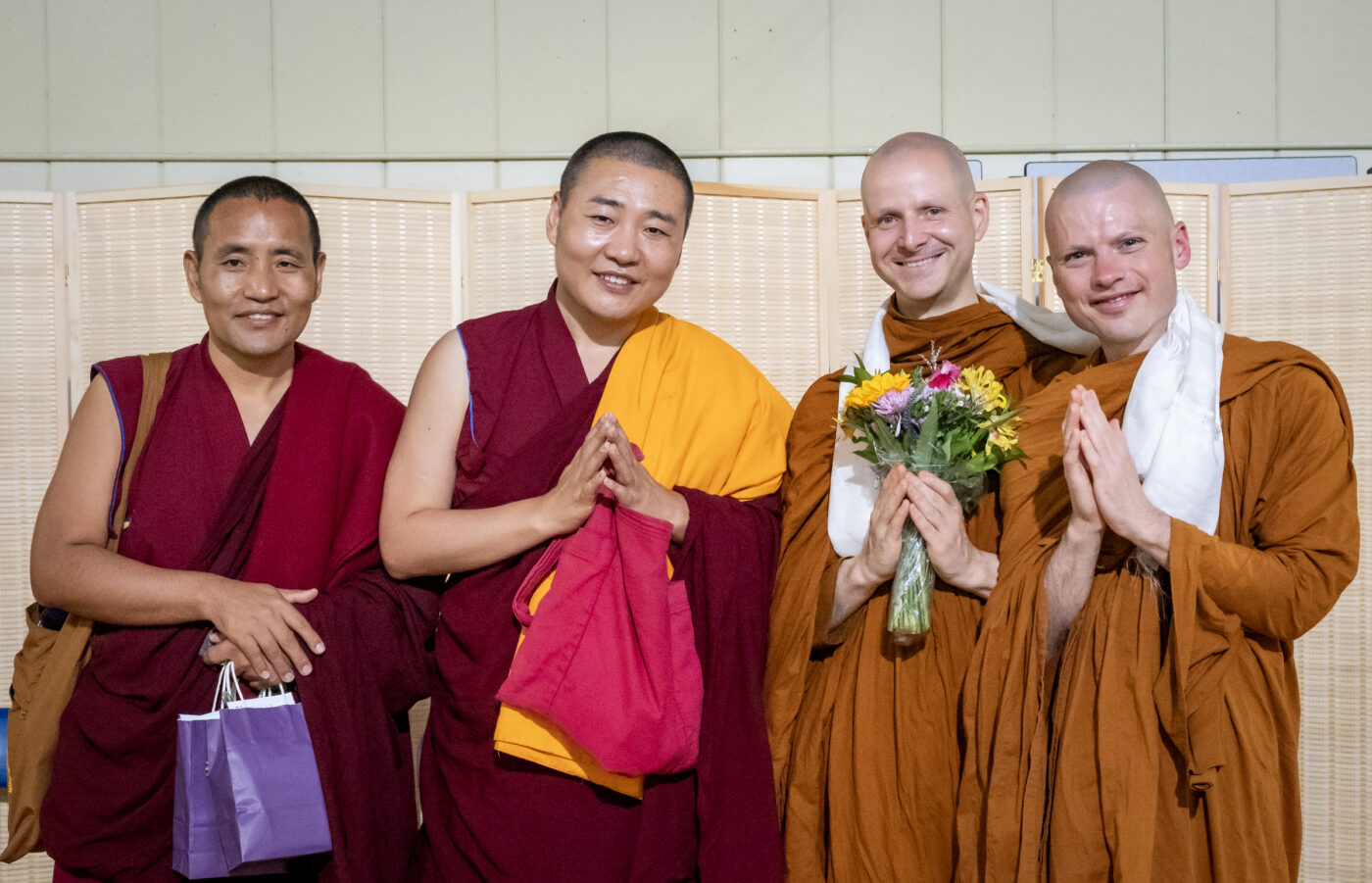 Yangten Rinpoche, an honored monk from Tibet and assistant to His Holiness the Dalai Lama, joins a Clear Mountain Saturday Gathering in July