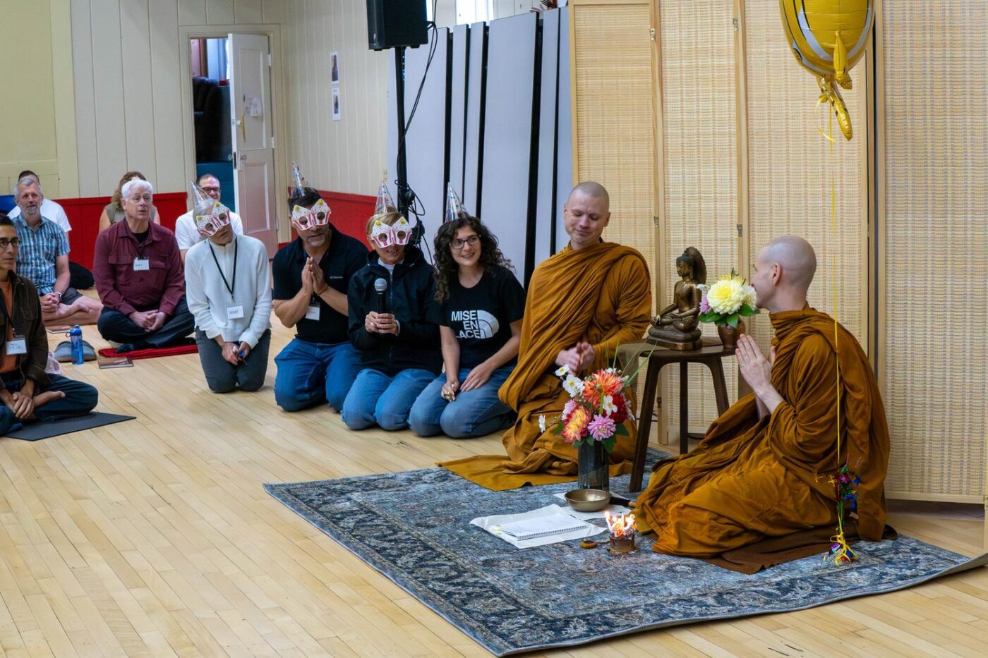 We wish Ajahn Kovilo a (surprise!) happy birthday - part 2