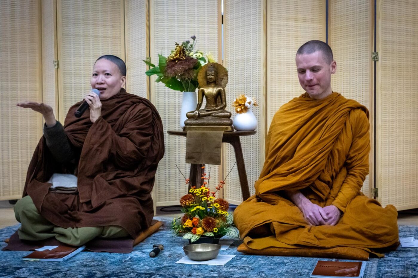 Saturday Sangha gathering with Ajahns Munissara & Nisabho at Skinner Auditorium in Seattle